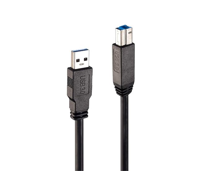 Cable USB A a USB B 43098 Negro