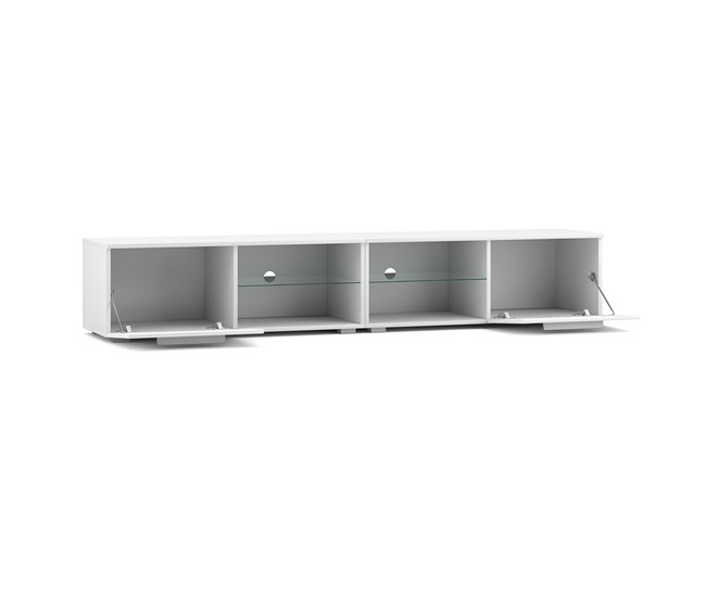 Mueble TV 2 puertas con LED Aitana 200 Blanco