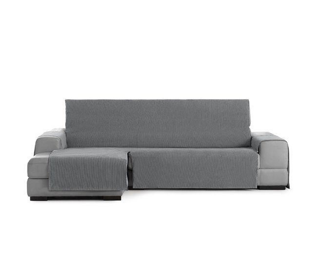 Vipalia Funda cubre sofa liso. Fundas para sofa 3 plazas algodon. Cubre  Sofas de salon comedor antimanchas Brisa. Color Gris. Funda de sofa 3 plazas  (155 cm). Para sofas de 155 a 185 cm. - Conforama