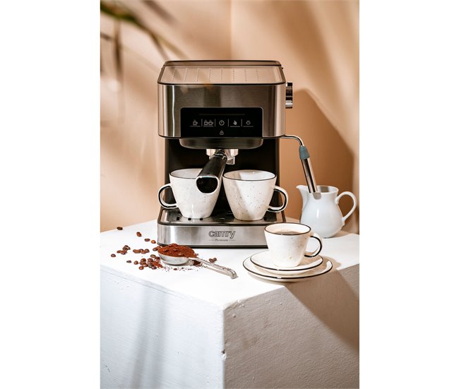 Mesko Ms 4409 Cafetera Espresso Manual 15 Bares, Depósito 1,5 L, Para  Preparar Café Latte, Espresso Y Capuccino, Vaporizador Para Espumar Leche,  Negro, 850 W