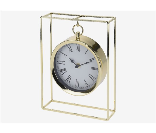 Reloj de mesa dorado MOHANA 26 cm Dorado