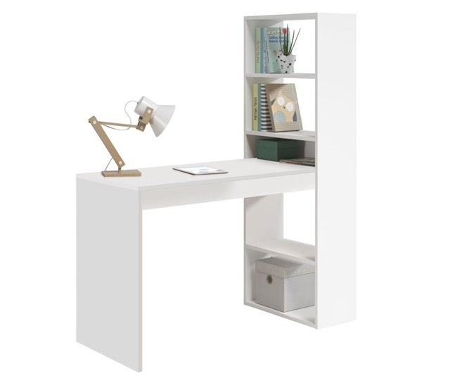 Mesa de escritorio con estantería Duplo 120x53 Antracita