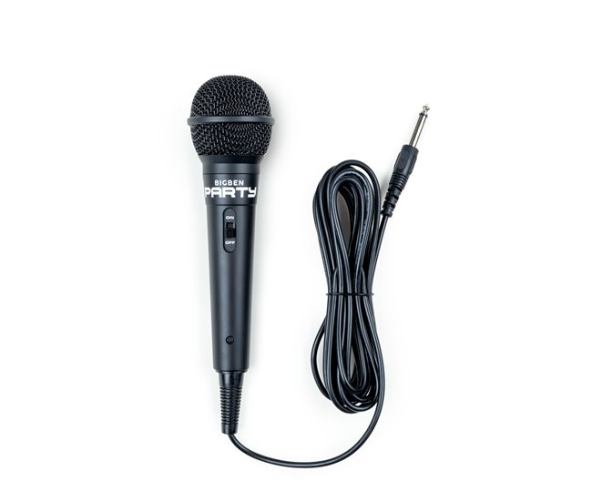Micrófono con cable para cantar Bigben Negro