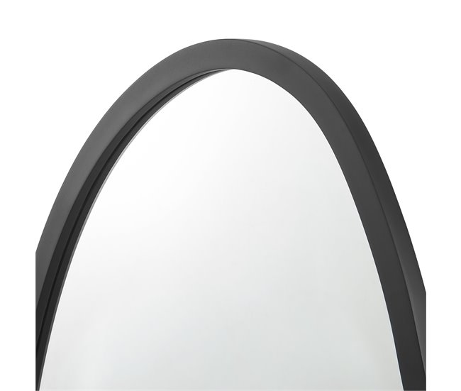 Espejo de pared Filiano asimétrico [en.casa] Negro