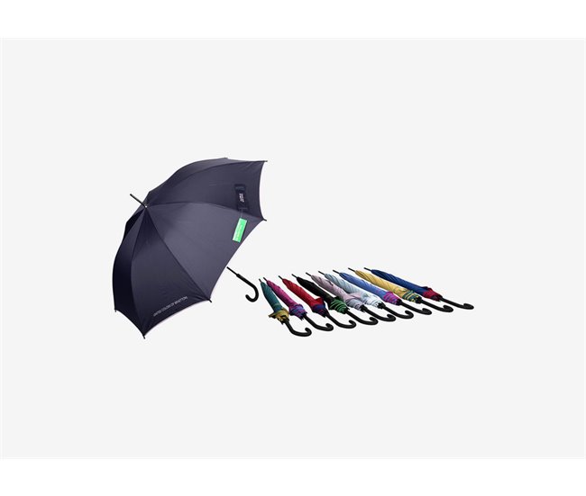 Paraguas BENETTON grande surtido poliéster 86 cm Multicolor