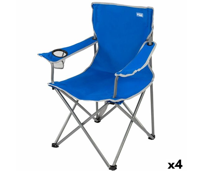 Silla Plegable para Camping Azul