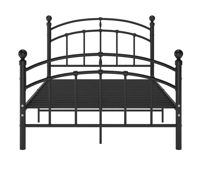 Estructura de cama de metal 120x200 Negro