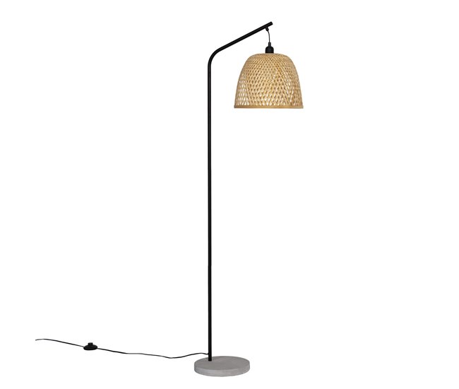 Lámpara de pie Umiko de Bambú Amarillo