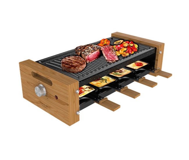 Raclette de madera Cheese&Grill 8200 Wood Black Cecotec Negro