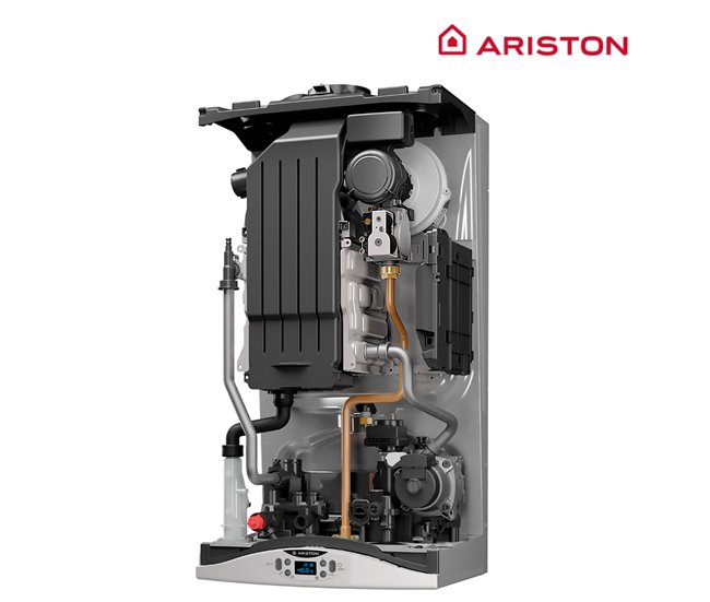 Caldera de condensación, Ariston, HS Premium 24, Clase Energetica A Blanco Lacado