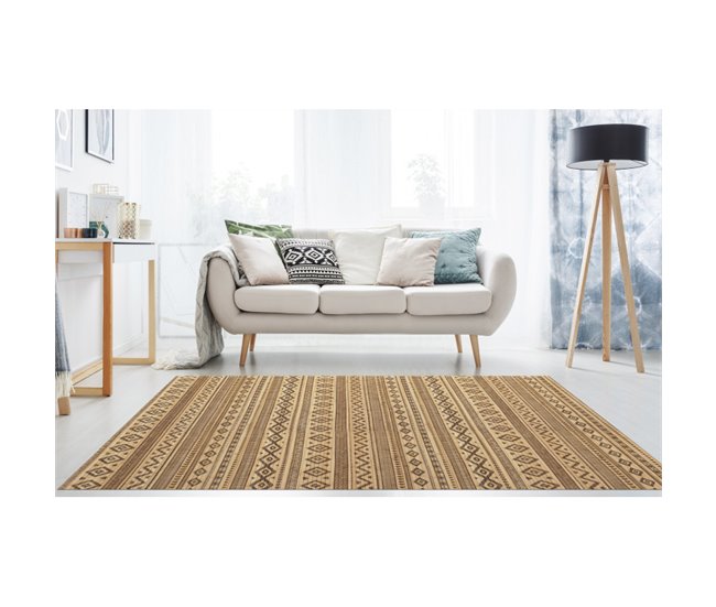 Alfombra de Bambu natural antideslizante alfombra de calidad Negro