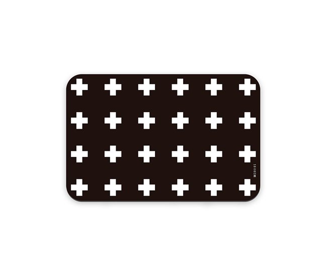 Pack 2 manteles individuales Cruces Negro