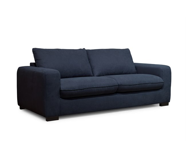 SWEET Sofá cama de 3 plazas con apertura italiana Azul