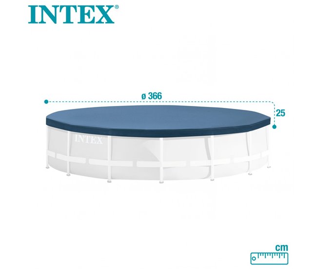 Cobertor para piscinas desmontables INTEX metal y prism frame Azul