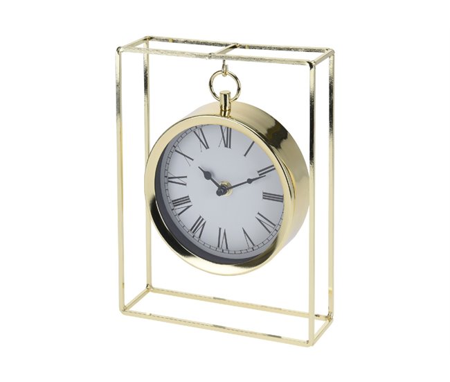 Reloj de mesa dorado MOHANA 26 cm Dorado