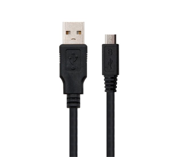 Cable USB a micro USB 10.01.0503 Negro