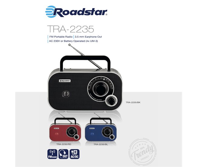 Radio CD Roadstar TRA-2235BK Negro