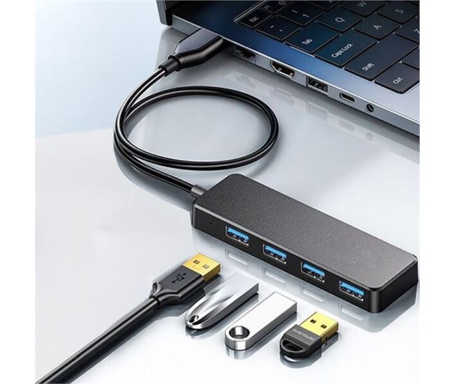 Expansor USB portátil Negro