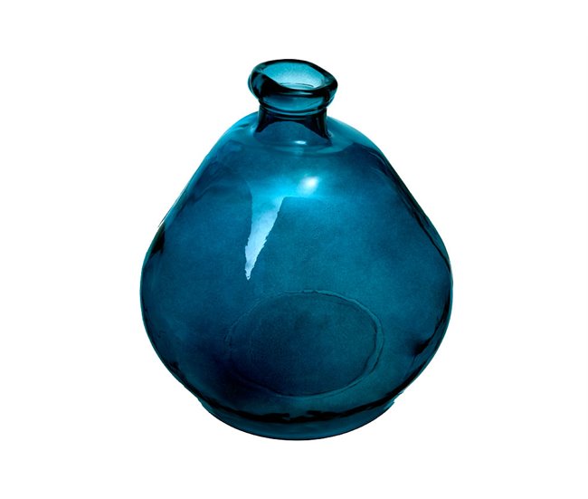 Jarrón vidrio azul STORM 50 cm Azul