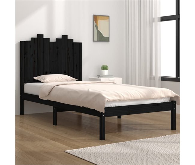Estructura de cama 90x190 Negro