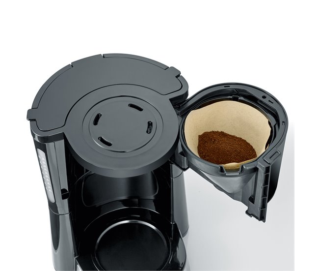 Cafetera con molinillo de goteo, jarra termo 1 L Severin KA 4814 - 1000 W Negro