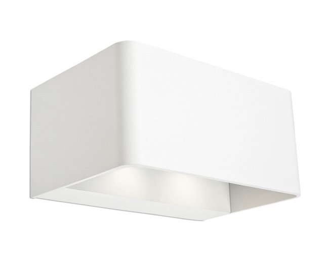 LEDS·C4 Aplique ip65 wilson rectangular led 18w Blanco