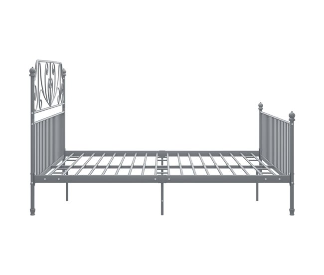 Estructura de cama de metal 180x200 Gris