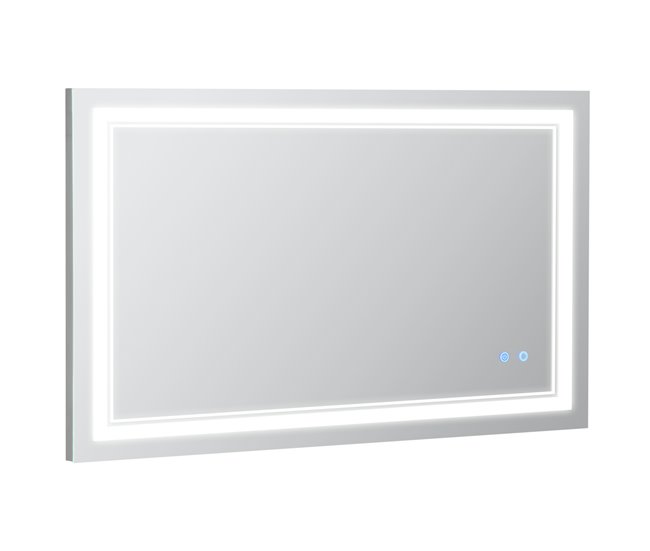 Espejo de Baño kleankin 834-389V90 100x60 Plata
