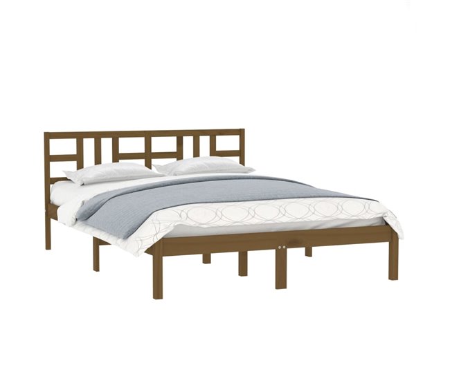 Estructura de cama 150x200 Marron