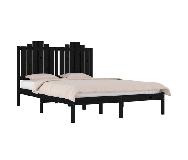 Estructura de cama 160x200 Negro