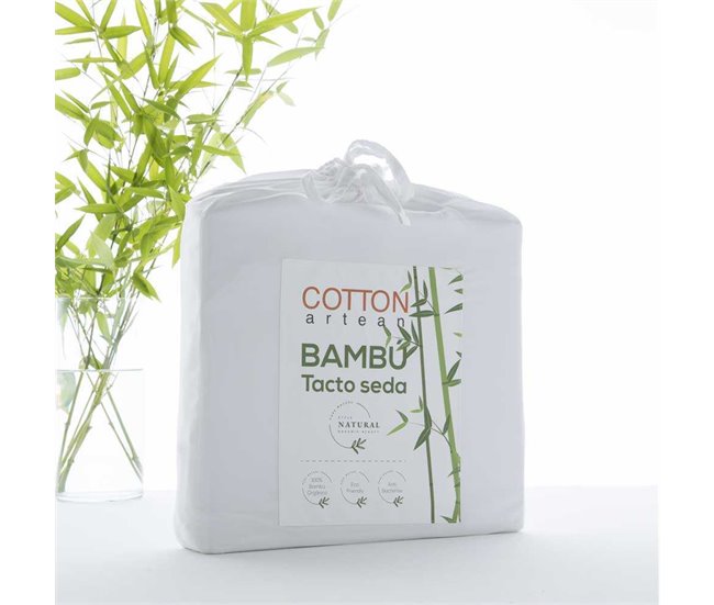 Juego de sábanas Bambú 100% orgánico Blanco 