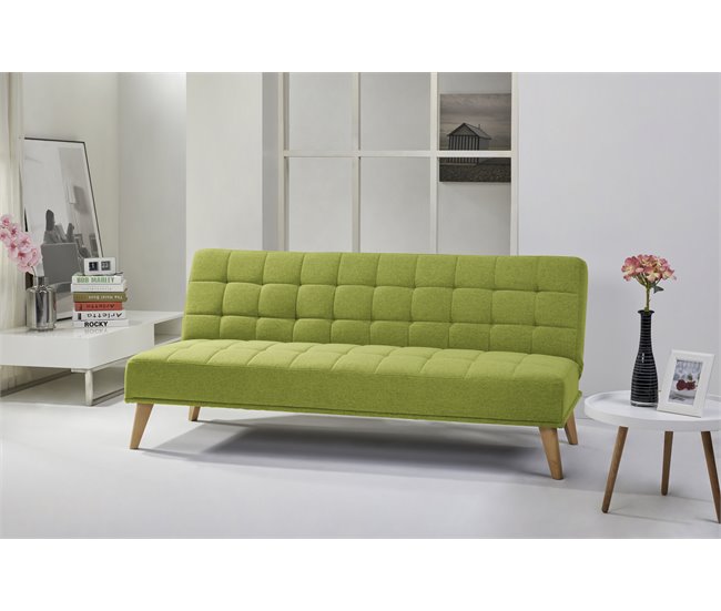 Sofá cama de tela OLIVIA color Gris - Conforama