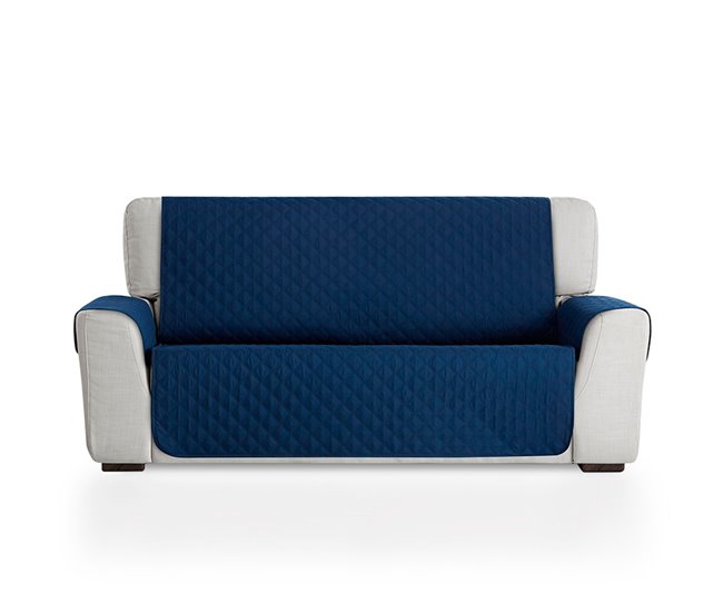 MAXIFUNDAS- Cubre Sofá Acolchado Reversible MAUI Azul