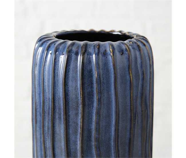 Jarrón decorativo AQUAREL azul surtido material ceramica Azul