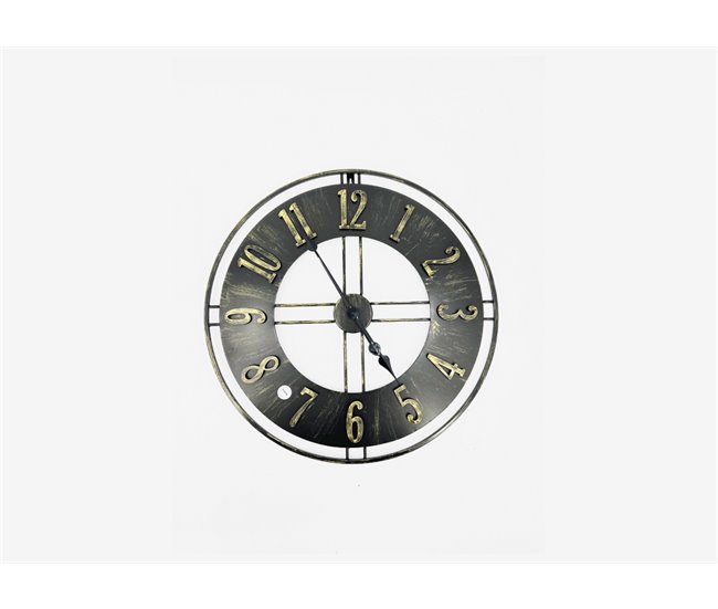 Reloj de pared HUGH 60x60x4,5cm CONFORAMA Negro