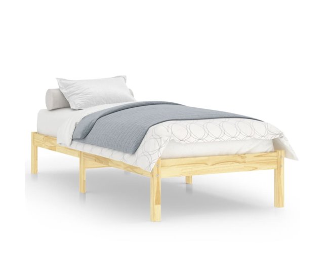 Estructura de cama 90x190 Marron