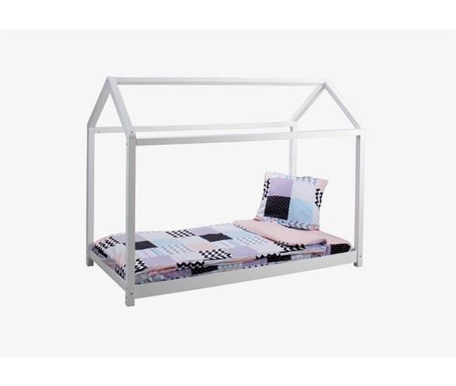 Estructura de cama casita EASY 90X190 Blanco