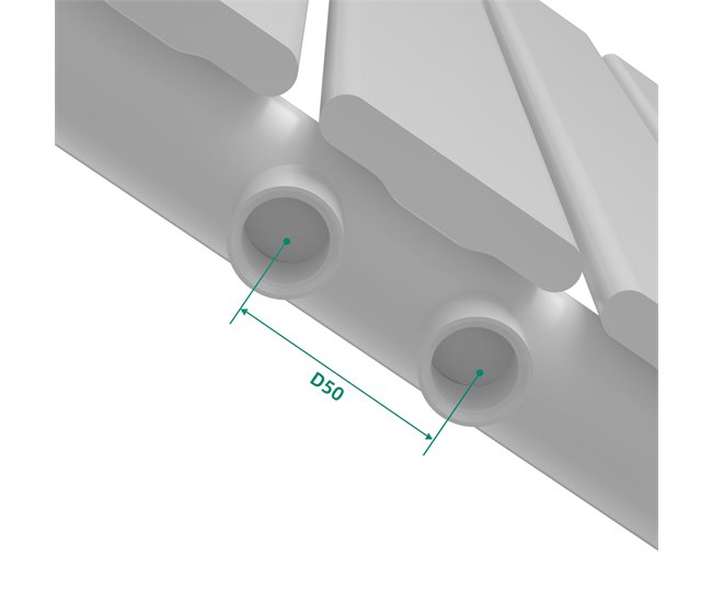 Radiador de panel Nore de Diseño monocapa plano acero Blanco