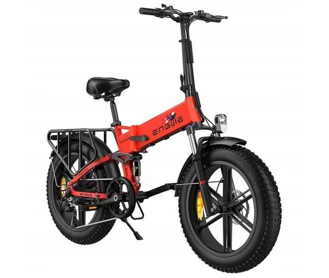 Bicicleta eléctrica ENGWE ENGINE X | Potencia 250W | Alcance 60KM Rojo