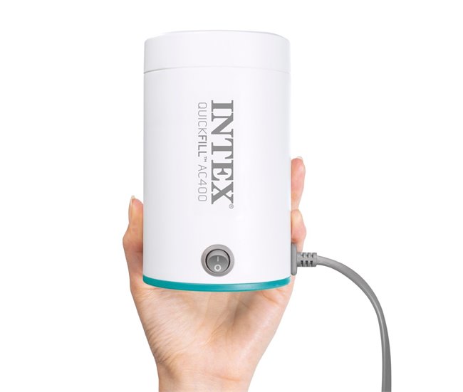 Mini hinchador eléctrico QuickFill USB400 INTEX Blanco