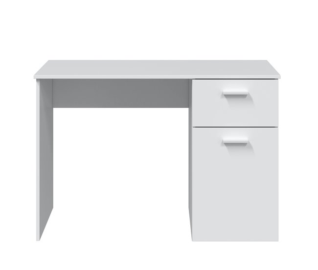Mesa de escritorio Huelva 1 puerta 1 cajón blanco Blanco