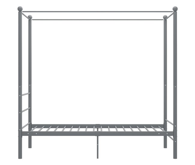 Estructura de cama con dosel metal 