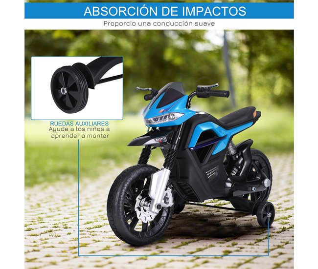 Moto Eléctrica Infantil HOMCOM 370-068RD Azul