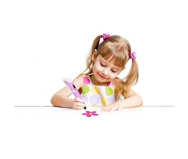 Klack Lápiz de Impresión 3D para Niños Rosa