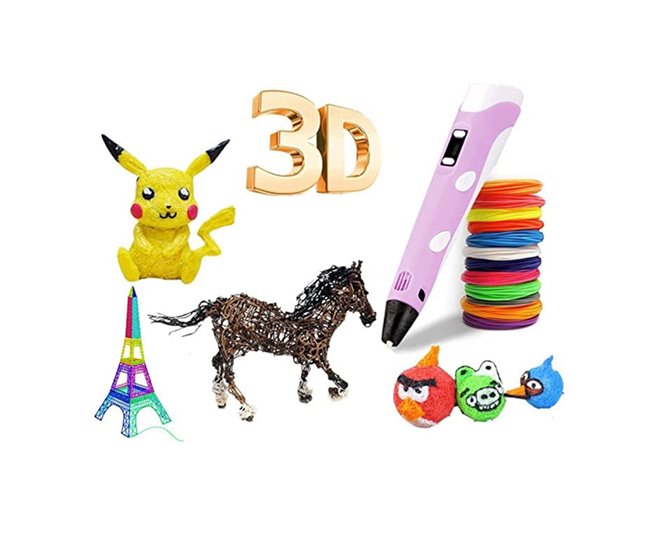 Lapiz de Impresión 3D Juguete para Niños Azul