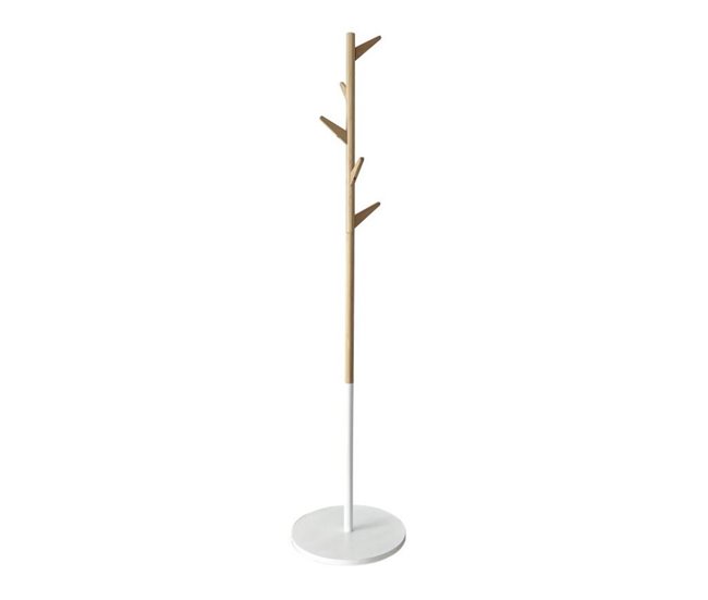 Perchero de pie ASUN bamboo 170 cm Blanco