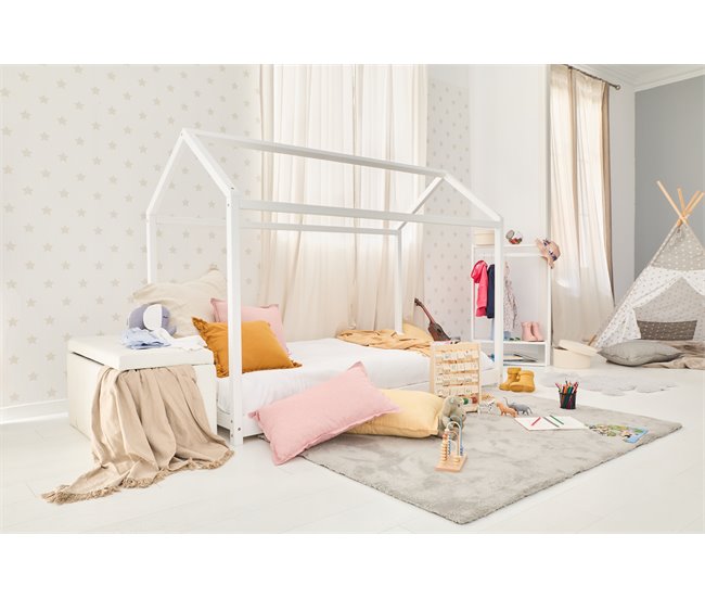 Estructura de cama casita EASY 90X190 Blanco