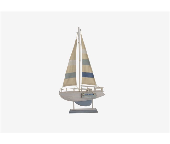 Figura decorativa barco GRETA 43cm Azul