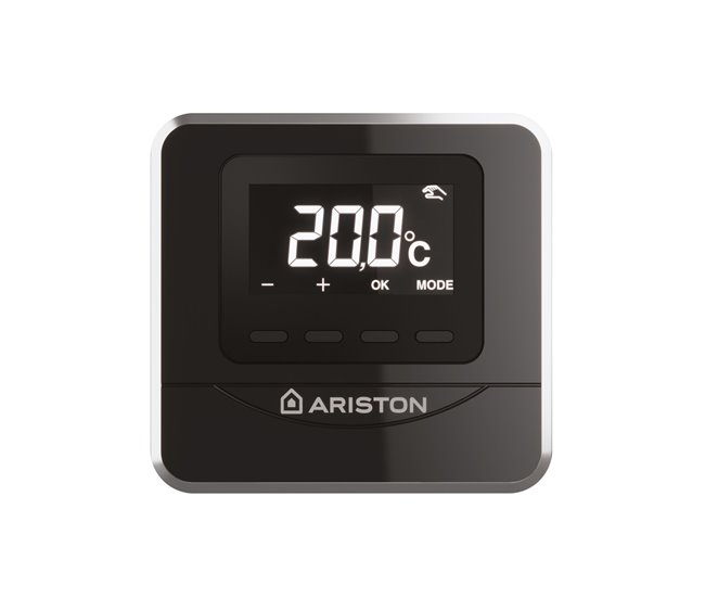 Termostato inteligente Ariston, Cube Black, Compatible con App Ariston Net Negro