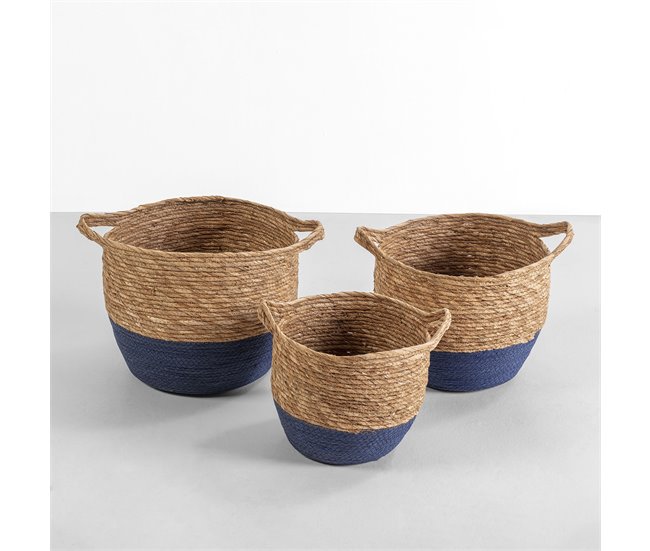 Set de 3 cestas Anxo Azul